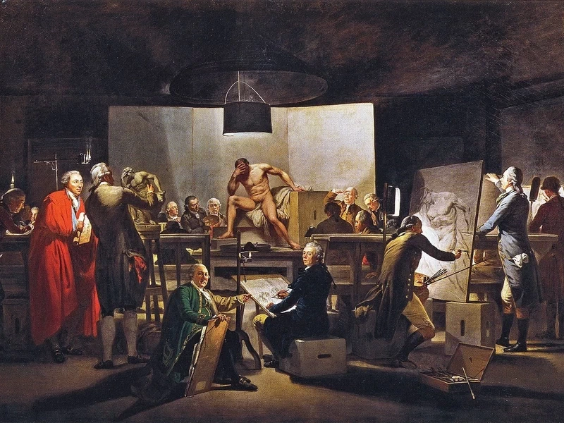 1736-Martin Ferdinand Quadal - Lezione di vita all'Accademia di Vienna - Akademie der bildenden Künste, Vienna